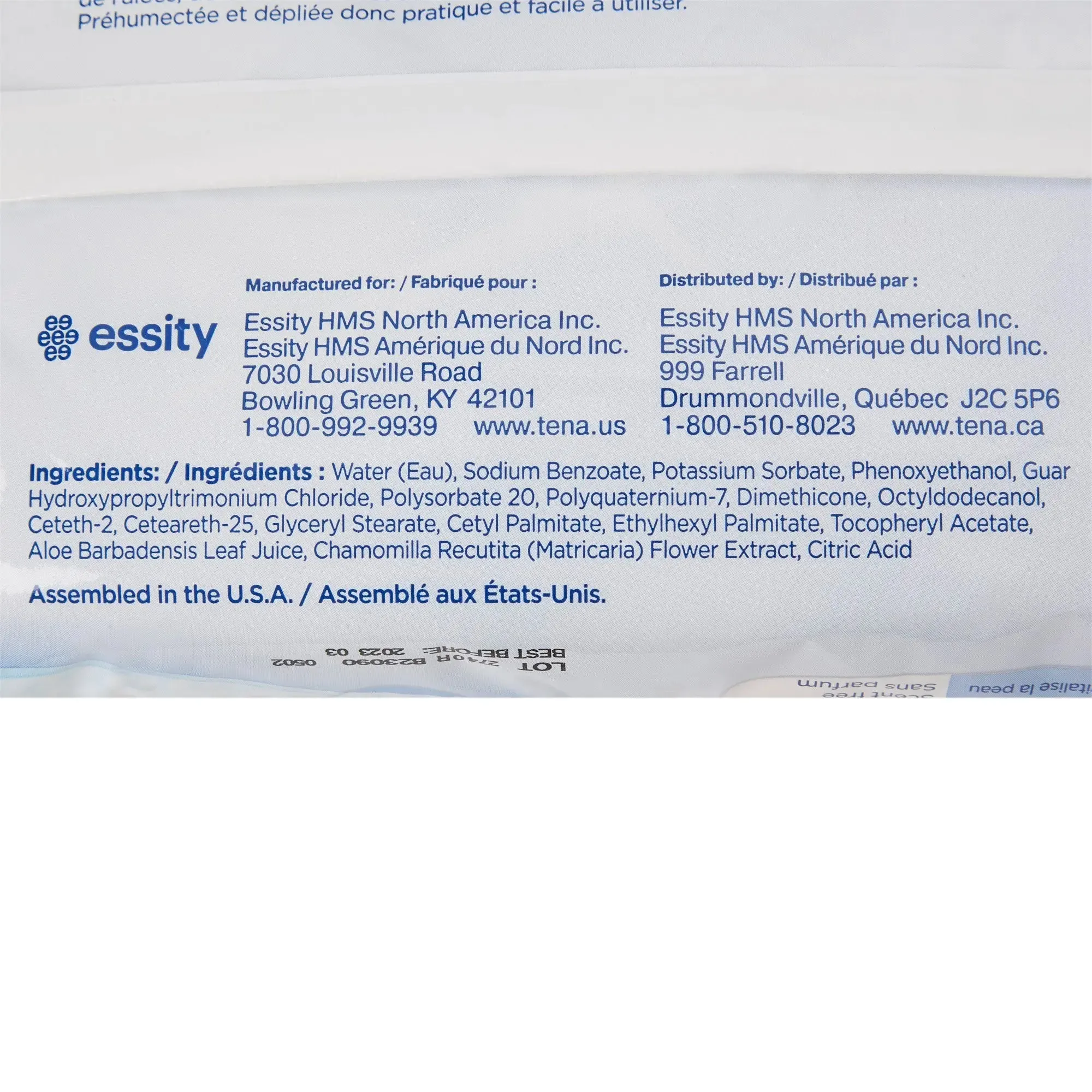 Tena Ultra Unscented Washcloths